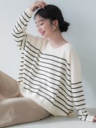 【コカ/COCA】のVネックドルマンニットトップス 人気、トレンドファッション・服の通販 founy(ファニー) ファッション Fashion レディースファッション WOMEN トップス・カットソー Tops/Tshirt ニット Knit Tops Vネック V-Neck ボーダー Border ポケット Pocket thumbnail Border|ID: prp329100004402147 ipo3291000000030758883