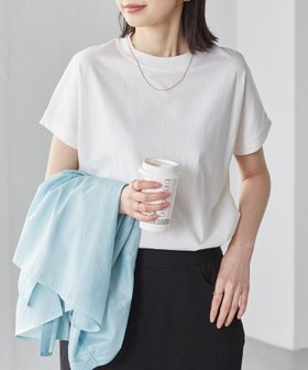 【ラナン/Ranan】の綿100%ひんやりUVカットプチハイネックカットソー 人気、トレンドファッション・服の通販 founy(ファニー) ファッション Fashion レディースファッション Fashion for Women トップス・カットソー Cut & Sew Tops カットソー・ベーシックTシャツ Cut-and-Sewn Tops / Stretch Tees & Basics おすすめ Recommended / Our Picks スリット Slit, Slit Detail スリーブ Sleeve, Long Sleeve / Short Sleeve デニム Denim, Jeans Material ハイネック High Neck, Mock Neck フラット Flat, Flat Shoes フレンチ French, French Style ベーシック Basic, Essential モックネック Mock Neck, Short Turtleneck ラウンド Round, Round Neck 人気 Popular, Best Seller 夏 Summer 長袖 Long Sleeve, Full Sleeve |ID:prp329100004403186