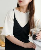 【ディスコート/Discoat】の【WEB限定】≪19色展開≫リブメローフレア5分袖 アイボリー|ID: prp329100004404010 ipo3291000000031625895