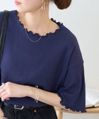 【ディスコート/Discoat】の【WEB限定】≪19色展開≫リブメローフレア5分袖 ネイビー|ID: prp329100004404010 ipo3291000000031625908
