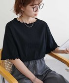 【ディスコート/Discoat】の【WEB限定】≪19色展開≫リブメローフレア5分袖 ブラック|ID: prp329100004404010 ipo3291000000031625919
