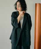 【レプシィム ローリーズファーム/LEPSIM LOWRYS FARM】の《リネンライクドライシリーズ》ルーズW5分袖ジャケット 人気、トレンドファッション・服の通販 founy(ファニー) ファッション Fashion レディースファッション Fashion for Women アウター Coat / Outerwear Collection レディースジャケット・軽アウター Jackets おすすめ Recommended / Our Picks ジャケット Jacket, Outerwear セットアップ Set-Up, Coordinated Outfit タンク Tank Top, Sleeveless Top リネン Linen, Linen Fabric ルーズ Loose, Oversized thumbnail ブラック09|ID: prp329100004404034 ipo3291000000033500997