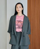 【レプシィム ローリーズファーム/LEPSIM LOWRYS FARM】の《リネンライクドライシリーズ》ルーズW5分袖ジャケット 人気、トレンドファッション・服の通販 founy(ファニー) ファッション Fashion レディースファッション Fashion for Women アウター Coat / Outerwear Collection レディースジャケット・軽アウター Jackets おすすめ Recommended / Our Picks ジャケット Jacket, Outerwear セットアップ Set-Up, Coordinated Outfit タンク Tank Top, Sleeveless Top リネン Linen, Linen Fabric ルーズ Loose, Oversized thumbnail チャコール15|ID: prp329100004404034 ipo3291000000033501002