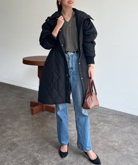 【シェトワ/Chez toi】の【超軽量!!730g】ウエストドロストキルティングコート 人気、トレンドファッション・服の通販 founy(ファニー) ファッション Fashion レディースファッション WOMEN アウター Coat Outerwear コート Coats インナー Inner キルティング Quilting キルト Quilt 軽量 Lightweight シンプル Simple デニム Denim トレンド Trend フェミニン Feminine プチプライス・低価格 Affordable |ID:prp329100004404174