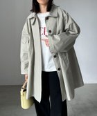 【ドゥ アルシーヴ/Doux archives】のステンカラーコート 人気、トレンドファッション・服の通販 founy(ファニー) ファッション Fashion レディースファッション WOMEN アウター Coat Outerwear コート Coats おすすめ Recommend スタンド Stand トレンド Trend ミドル Middle ルーズ Loose 定番 Standard 春 Spring thumbnail GREEN|ID: prp329100004404650 ipo3291000000030955967