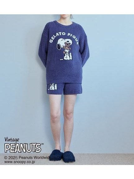 【ジェラート ピケ/gelato pique】の【PEANUTS】【ONLINE限定】SNOOPY×BEAR ジャガードプルオーバー ショートパンツセット インテリア・キッズ・メンズ・レディースファッション・服の通販 founy(ファニー) 　ファッション　Fashion　レディースファッション　WOMEN　パンツ　Pants　ハーフ / ショートパンツ　Short Pants　ショート　Short　NVY[089]|ID: prp329100004404881 ipo3291000000030771625