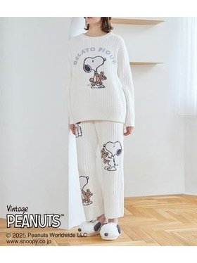 【ジェラート ピケ/gelato pique】の【PEANUTS】SNOOPY×BEAR ジャガードロングパンツ 人気、トレンドファッション・服の通販 founy(ファニー) ファッション Fashion レディースファッション WOMEN パンツ Pants おすすめ Recommend お家時間・ステイホーム Home Time/Stay Home カーディガン Cardigan コラボ Collaboration ショール Shawl シンプル Simple ベビー Baby |ID:prp329100004404940