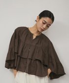 【サロン アダム エ ロペ/SALON adam et rope'】の【WEB限定】ヨーロピアンフラックスリネンフリルブラウス 人気、トレンドファッション・服の通販 founy(ファニー) ファッション Fashion レディースファッション WOMEN トップス・カットソー Tops/Tshirt シャツ/ブラウス Shirts/Blouses カーゴパンツ Cargo Pants カーディガン Cardigan クロップド Cropped 吸水 Water Absorption デニム Denim バランス Balance フリル Frills フロント Front ボトム Bottom 羽織 Haori リネン Linen ワイド Wide おすすめ Recommend 夏 Summer thumbnail ブラウン(22)|ID: prp329100004405466 ipo3291000000031963984