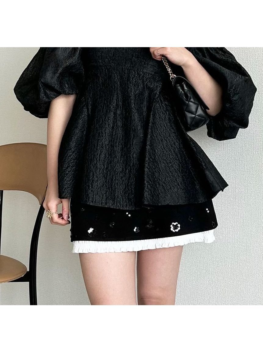 【リリーブラウン/Lily Brown】の【WEB限定カラー】3wayシアージャガードペプラムブラウス 人気、トレンドファッション・服の通販 founy(ファニー) 　雑誌掲載アイテム　Magazine Items　ファッション雑誌　Fashion Magazines　ビジンヒャッカ　美人百花　ファッション　Fashion　レディースファッション　WOMEN　トップス・カットソー　Tops/Tshirt　シャツ/ブラウス　Shirts/Blouses　4月号　April Issue　雑誌　Magazine　 other-1|ID: prp329100004405640 ipo3291000000031673857