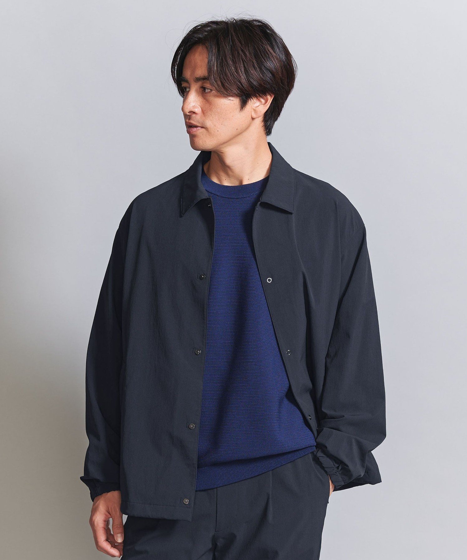 【ビューティ&ユース ユナイテッドアローズ/BEAUTY&YOUTH / UNITED ARROWS / MEN】の360°MASTER バルーン コーチジャケット - セットアップ対応 ストレッチ ウォッシャブル マルチ機能 - インテリア・キッズ・メンズ・レディースファッション・服の通販 founy(ファニー) 　ファッション　Fashion　メンズファッション　MEN　セットアップ　Setup/Men　ウォッシャブル　Washable　春　Spring　クール　Cool　シンプル　Simple　ジャケット　Jacket　ストレッチ　Stretch　スピンドル　Spindle　スマート　Smart　セットアップ　Set Up　バルーン　Balloon　ポケット　Pocket　リラックス　Relax　S/S・春夏　Ss・Spring/Summer　おすすめ　Recommend　夏　Summer　2025年　2025　2025春夏・S/S　Ss,Spring/Summer,2025　NAVY|ID: prp329100004405769 ipo3291000000030914849