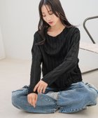 【ローリーズファーム/LOWRYS FARM】のジャガードフリンジLS 人気、トレンドファッション・服の通販 founy(ファニー) ファッション Fashion レディースファッション WOMEN おすすめ Recommend インナー Inner カットソー Cut And Sew デニム Denim トレンド Trend thumbnail ブラック09|ID: prp329100004405826 ipo3291000000030905536