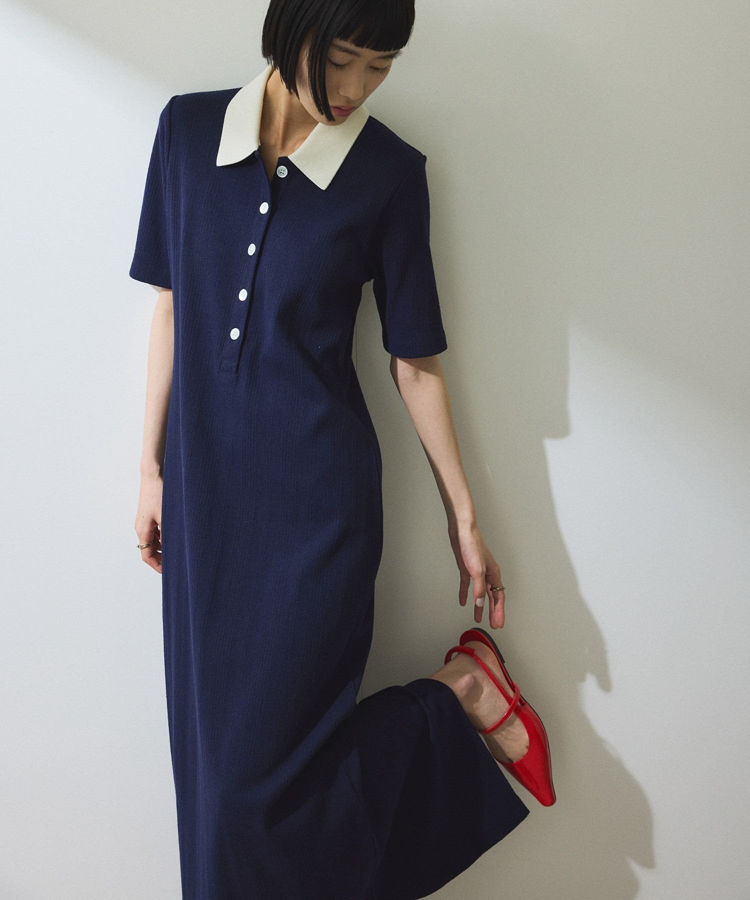 【アダム エ ロペ/ADAM ET ROPE'】の【WEB限定】ハーフスリーブポロシャツワンピース 人気、トレンドファッション・服の通販 founy(ファニー) 　ファッション　Fashion　レディースファッション　WOMEN　ワンピース　Dress　シャツワンピース　Shirt Dresses　2025年　2025　2025春夏・S/S　Ss,Spring/Summer,2025　ポロシャツ　Polo Shirt　リラックス　Relax　夏　Summer　春　Spring　S/S・春夏　Ss・Spring/Summer　 other-1|ID: prp329100004406959 ipo3291000000031216812
