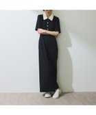 【アダム エ ロペ/ADAM ET ROPE'】の【WEB限定】ハーフスリーブポロシャツワンピース ブラック系(02)|ID: prp329100004406959 ipo3291000000031216823