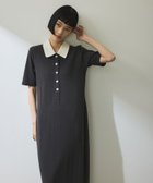 【アダム エ ロペ/ADAM ET ROPE'】の【WEB限定】ハーフスリーブポロシャツワンピース チャコール(06)|ID: prp329100004406959 ipo3291000000031216829
