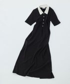 【アダム エ ロペ/ADAM ET ROPE'】の【WEB限定】ハーフスリーブポロシャツワンピース ブラック系(02)|ID: prp329100004406959 ipo3291000000033555340