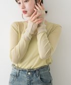 【センスオブプレイス/SENSE OF PLACE by URBAN RESEARCH】のラメシアーレイヤードトップ 人気、トレンドファッション・服の通販 founy(ファニー) ファッション Fashion レディースファッション WOMEN 2025年 2025 2025春夏・S/S Ss,Spring/Summer,2025 インナー Inner カットソー Cut And Sew シアー Sheer 夏 Summer S/S・春夏 Ss・Spring/Summer thumbnail YELLOW|ID: prp329100004407764 ipo3291000000031020538