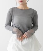 【センスオブプレイス/SENSE OF PLACE by URBAN RESEARCH】のラメシアーレイヤードトップ 人気、トレンドファッション・服の通販 founy(ファニー) ファッション Fashion レディースファッション WOMEN 2025年 2025 2025春夏・S/S Ss,Spring/Summer,2025 インナー Inner カットソー Cut And Sew シアー Sheer 夏 Summer S/S・春夏 Ss・Spring/Summer thumbnail GRAY|ID: prp329100004407764 ipo3291000000031020539