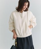 【ピエロ/Pierrot】のシンプルツイルブルゾン 人気、トレンドファッション・服の通販 founy(ファニー) ファッション Fashion レディースファッション WOMEN アウター Coat Outerwear ブルゾン Blouson/Jackets シンプル Simple スリーブ Sleeve エレガント 上品 Elegant thumbnail オフホワイト|ID: prp329100004408960 ipo3291000000031045002