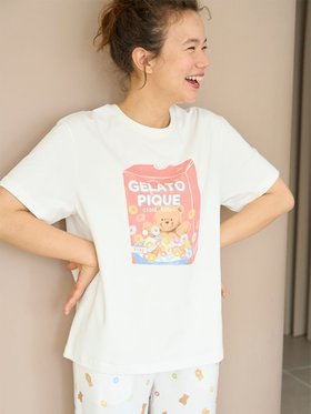 【ジェラート ピケ/gelato pique】 シリアルベアワンポイントTシャツ人気、トレンドファッション・服の通販 founy(ファニー) ファッション Fashion レディースファッション WOMEN トップス・カットソー Tops/Tshirt シャツ/ブラウス Shirts/Blouses ロング / Tシャツ T-Shirts おすすめ Recommend カラフル Colorful プリント Print ボトム Bottom モチーフ Motif ロング Long ワンポイント One Point |ID:prp329100004409710