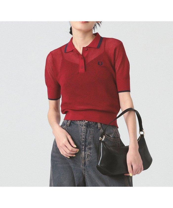 【ビームス ウイメン/BEAMS】の【別注/ニットポロ/ポロシャツ/シアー】FRED PERRY / RIB KNITTED SHIRT 25SS フレッドペリー スポーツミックス インテリア・キッズ・メンズ・レディースファッション・服の通販 founy(ファニー) https://founy.com/ ファッション Fashion レディースファッション WOMEN トップス・カットソー Tops/Tshirt ニット Knit Tops シャツ/ブラウス Shirts/Blouses ポロシャツ Polo Shirts 春 Spring コンパクト Compact シアー Sheer スポーツ Sports スラックス Slacks デニム Denim トレンド Trend ハーフ Half バルーン Balloon フィット Fit ポロシャツ Polo Shirt 別注 Special Order ミックス Mix モダン Modern レギュラー Regular S/S・春夏 Ss・Spring/Summer おすすめ Recommend 夏 Summer 2025年 2025 2025春夏・S/S Ss,Spring/Summer,2025 |ID: prp329100004409974 ipo3291000000031943942