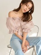 【スナイデル/SNIDEL】のギャザーオフショルブラウス 人気、トレンドファッション・服の通販 founy(ファニー) ファッション Fashion レディースファッション WOMEN トップス・カットソー Tops/Tshirt シャツ/ブラウス Shirts/Blouses エレガント 上品 Elegant オフショル Off Shoulder シフォン Chiffon シャーリング Shirring デコルテ Decolletage トレンド Trend バランス Balance フィット Fit フラワー Flower フリル Frills フレア Flare プリント Print プリーツ Pleats 春 Spring 無地 Plain Color thumbnail PNK[066]|ID: prp329100004410032 ipo3291000000031759446