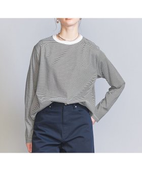 【ビューティ&ユース ユナイテッドアローズ/BEAUTY&YOUTH / UNITED ARROWS】のコットン天竺 ロングスリーブ カットソー 人気、トレンドファッション・服の通販 founy(ファニー) ファッション Fashion レディースファッション WOMEN トップス・カットソー Tops/Tshirt カットソー Cut and Sewn おすすめ Recommend インナー Inner カットソー Cut And Sew シンプル Simple ジャケット Jacket スリーブ Sleeve ベーシック Basic ボーダー Border リラックス Relax ロング Long 定番 Standard |ID:prp329100004410309