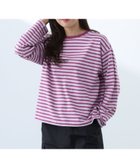 【ビームス ハート/BEAMS HEART】のユルボーダー ロングスリーブTシャツ PINK*PLUM|ID: prp329100004410684 ipo3291000000030983225