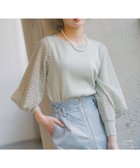 【アンデミュウ/Andemiu】のレーススリーブニット 人気、トレンドファッション・服の通販 founy(ファニー) ファッション Fashion レディースファッション WOMEN トップス・カットソー Tops/Tshirt ニット Knit Tops フェミニン Feminine レース Race エレガント 上品 Elegant thumbnail ミント72|ID: prp329100004411492 ipo3291000000031043484