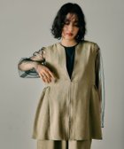 【レプシィム ローリーズファーム/LEPSIM LOWRYS FARM】の《リネンライクドライシリーズ》切り替えベスト 人気、トレンドファッション・服の通販 founy(ファニー) ファッション Fashion レディースファッション WOMEN アウター Coat Outerwear トップス・カットソー Tops/Tshirt ベスト/ジレ Gilets/Vests おすすめ Recommend カットソー Cut And Sew セットアップ Set Up タンク Tank デニム Denim ベスト Vest リネン Linen 半袖 Short Sleeve 長袖 Long Sleeve thumbnail カーキ79|ID: prp329100004411525 ipo3291000000031063956
