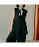【レプシィム ローリーズファーム/LEPSIM LOWRYS FARM】の《リネンライクドライシリーズ》切り替えベスト 人気、トレンドファッション・服の通販 founy(ファニー) ファッション Fashion レディースファッション Ladies' Fashion Online アウター Coat Outerwear トップス・カットソー Tops/Tshirt ベスト/ジレ Gilets/Vests おすすめ Recommend カットソー Cut And Sew セットアップ Set Up タンク Tank デニム Denim ベスト Vest リネン Linen 半袖 Short Sleeve 長袖 Long Sleeve thumbnail ブラック09|ID: prp329100004411525 ipo3291000000032586566