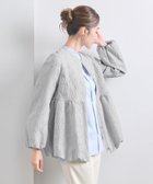 【ユナイテッドアローズ/UNITED ARROWS】のツートーン ジャガード ブルゾン ジャケット LT.GRAY|ID: prp329100004411637 ipo3291000000031016193