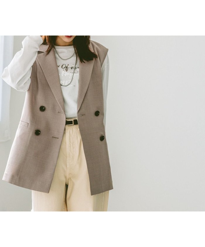 【グローバルワーク/GLOBAL WORK】のお手入れラクラクセットアップ/ジレ/253490 インテリア・キッズ・メンズ・レディースファッション・服の通販 founy(ファニー) https://founy.com/ ファッション Fashion レディースファッション WOMEN アウター Coat Outerwear トップス・カットソー Tops/Tshirt ベスト/ジレ Gilets/Vests インナー Inner シンプル Simple セットアップ Set Up セレモニー Ceremony ノースリーブ No Sleeve ロング Long 軽量 Lightweight |ID: prp329100004411779 ipo3291000000031756261