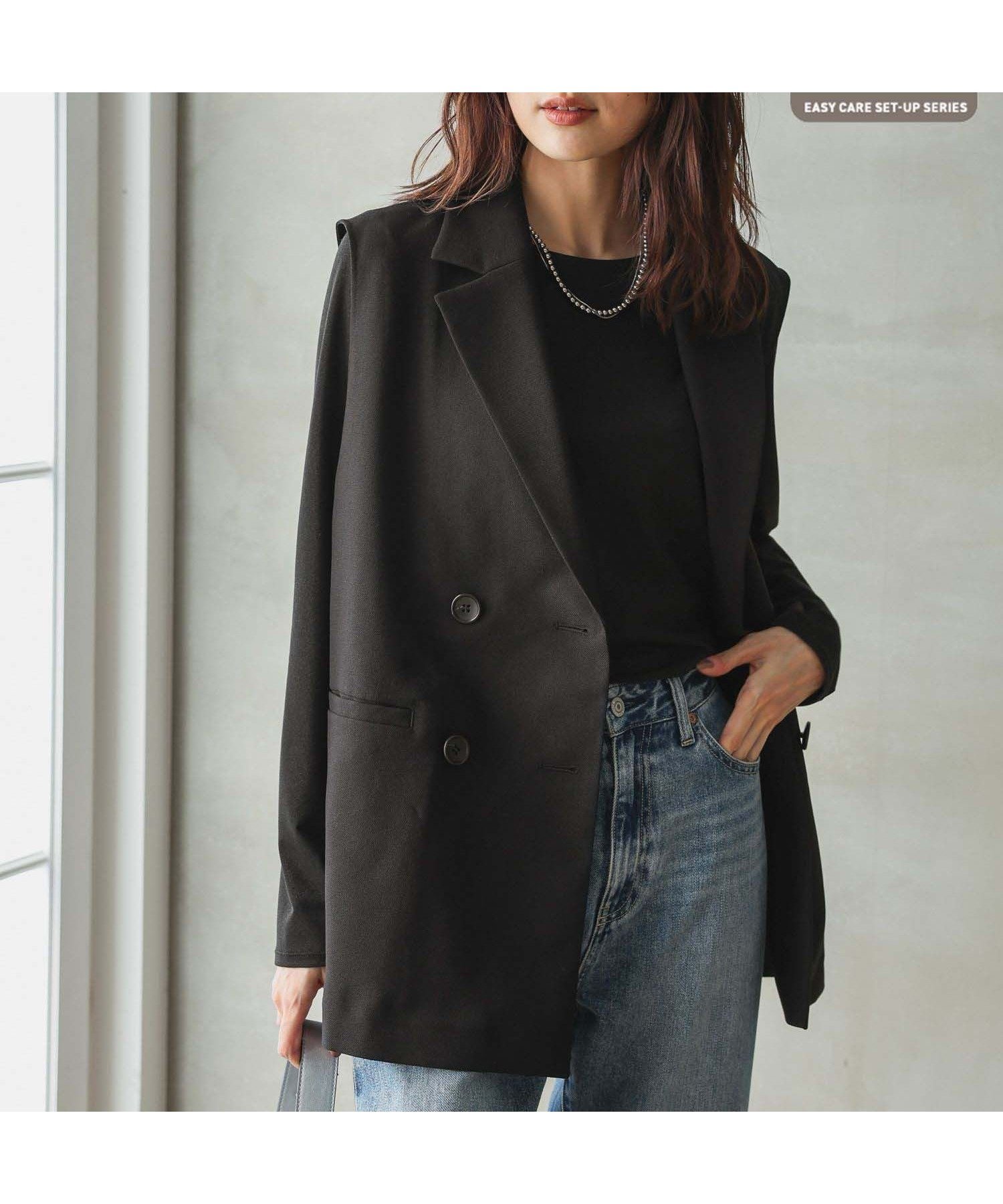 【グローバルワーク/GLOBAL WORK】のお手入れラクラクセットアップ/ジレ/253490 インテリア・キッズ・メンズ・レディースファッション・服の通販 founy(ファニー) 　ファッション　Fashion　レディースファッション　WOMEN　アウター　Coat Outerwear　トップス・カットソー　Tops/Tshirt　ベスト/ジレ　Gilets/Vests　インナー　Inner　シンプル　Simple　セットアップ　Set Up　セレモニー　Ceremony　ノースリーブ　No Sleeve　ロング　Long　軽量　Lightweight　ブラック09|ID: prp329100004411779 ipo3291000000032253888