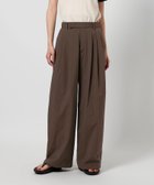 【ビューティ&ユース ユナイテッドアローズ/BEAUTY&YOUTH / UNITED ARROWS】のコットンナイロン ワイドタックパンツ -ウォッシャブル- DK.BROWN|ID: prp329100004412324 ipo3291000000032628602