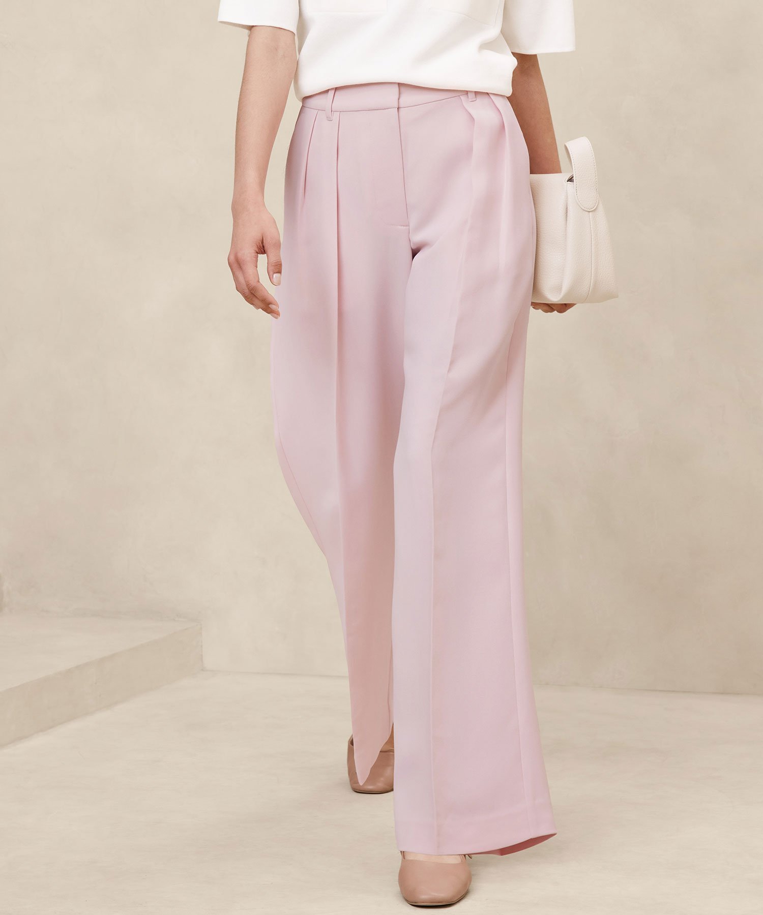 【バナナリパブリック ファクトリーストア/BANANA REPUBLIC FACTORY STORE】のBANANA REPUBLIC FACTORY STORE リラックスパンツ インテリア・キッズ・メンズ・レディースファッション・服の通販 founy(ファニー) 　ファッション　Fashion　レディースファッション　WOMEN　パンツ　Pants　スタイリッシュ　Stylish　プリント　Print　リラックス　Relax　ロング　Long　ワイド　Wide　PINK_LACE|ID: prp329100004412439 ipo3291000000031994225