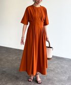 【シェトワ/Chez toi】のウエストタック半袖カットワンピース 人気、トレンドファッション・服の通販 founy(ファニー) ファッション Fashion レディースファッション WOMEN ワンピース Dress シンプル Simple タンク Tank ネックレス Necklace フレア Flare 半袖 Short Sleeve リラックス Relax プチプライス・低価格 Affordable おすすめ Recommend エレガント 上品 Elegant thumbnail オレンジ|ID: prp329100004413745 ipo3291000000030954890