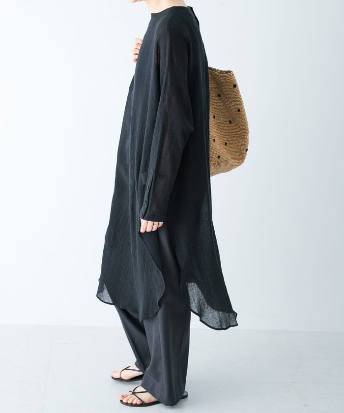 【かぐれ/kagure / URBAN RESEARCH】のガーゼロングチュニック インテリア・キッズ・メンズ・レディースファッション・服の通販 founy(ファニー) https://founy.com/ ファッション Fashion レディースファッション Fashion for Women トップス・カットソー Cut & Sew Tops 2025年 2025 2025春夏・S/S Spring/Summer 2025 SS25 おすすめ Recommended / Our Picks カフス Cuff Design スリット Slit, Slit Detail チュニック Tunic, Long Top ベスト Vest, Waistcoat ロング Long, Long-Length ワイド Wide, Wide Fit 夏 Summer S/S・春夏 SS, Spring/Summer, Warm Season |ID: prp329100004413747 ipo3291000000032734735
