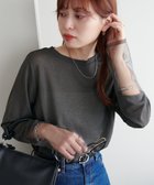 【ディスコート/Discoat】の【新色追加!/全16色展開】シアー袖切替プルオーバー≪WEB限定カラーあり≫ チャコールグレー|ID: prp329100004415504 ipo3291000000031956658