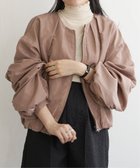 【ヴァンス エクスチェンジ/VENCE EXCHANGE】の袖ギャザーブルゾン 人気、トレンドファッション・服の通販 founy(ファニー) ファッション Fashion レディースファッション WOMEN アウター Coat Outerwear ブルゾン Blouson/Jackets おすすめ Recommend インナー Inner ギャザー Gather サテン Satin スウェット Sweat デニム Denim ハイネック High Neck パーカー Hoodie ビッグ Big ブルゾン Blouson thumbnail キャメル|ID: prp329100004415611 ipo3291000000031783967