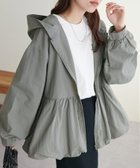 【ディスコート/Discoat】の【WEB限定】バルーンペプラムマンパ カーキ|ID: prp329100004415744 ipo3291000000031762774