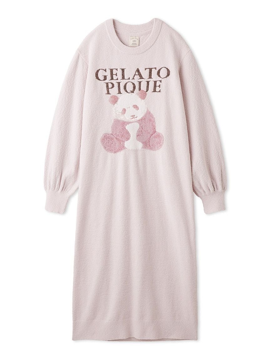 【ジェラート ピケ/gelato pique】のパンダジャガードワンピース インテリア・キッズ・メンズ・レディースファッション・服の通販 founy(ファニー) 　ファッション　Fashion　レディースファッション　WOMEN　ワンピース　Dress　おすすめ　Recommend　ソックス　Socks　ブランケット　Blanket　春　Spring　PNK[066]|ID: prp329100004416566 ipo3291000000030933470