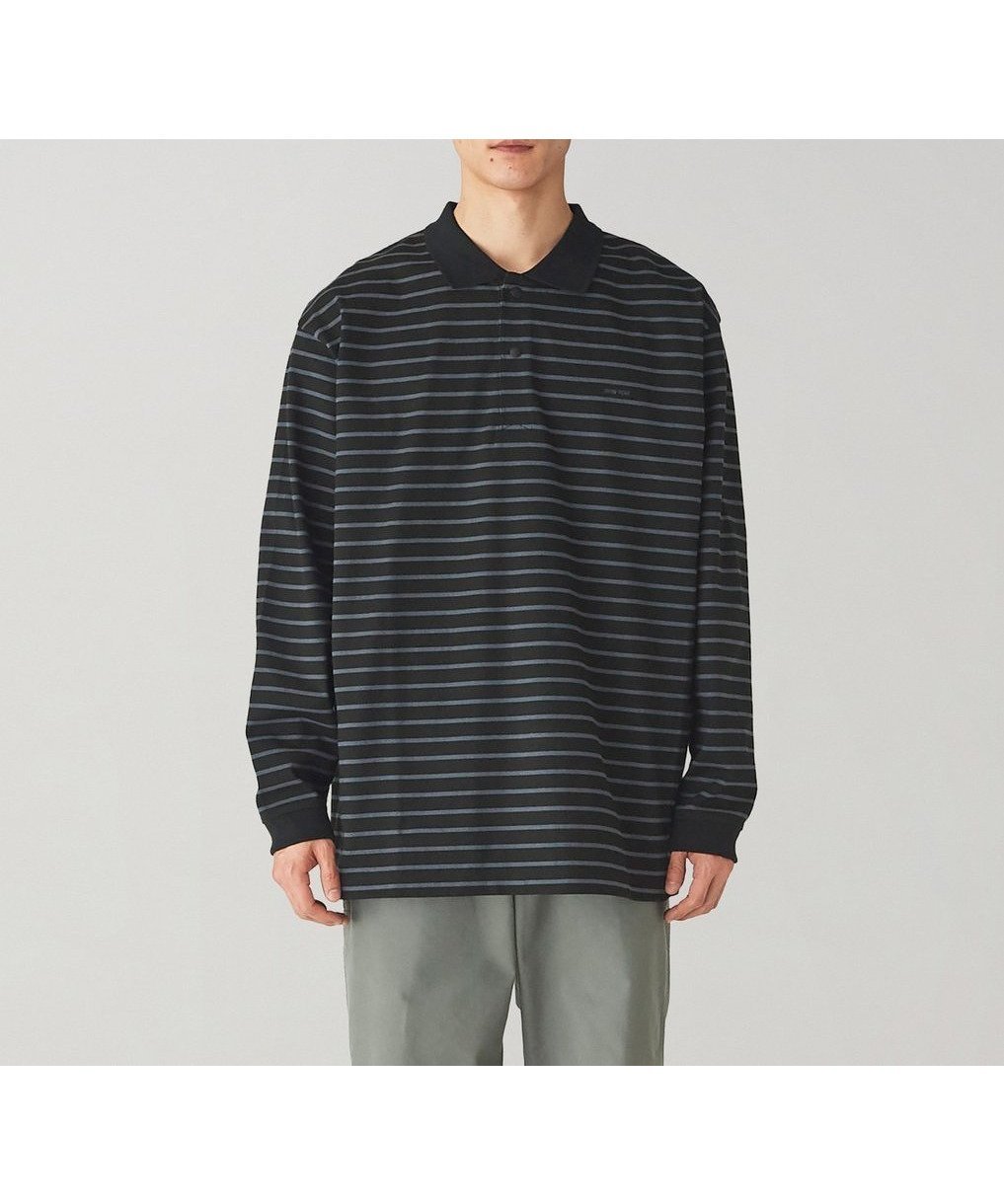 【スノーピーク/SNOW PEAK】のHeavy Cotton Border Long Sleeve Polo Shirt 人気、トレンドファッション・服の通販 founy(ファニー) 　ファッション　Fashion　レディースファッション　WOMEN　トップス・カットソー　Tops/Tshirt　シャツ/ブラウス　Shirts/Blouses　ポロシャツ　Polo Shirts　パターン　Pattern　フィット　Fit　ボーダー　Border　ポケット　Pocket　無地　Plain Color　ワンポイント　One Point　NEW・新作・新着・新入荷　New Arrivals　 other-1|ID: prp329100004417122 ipo3291000000030905689