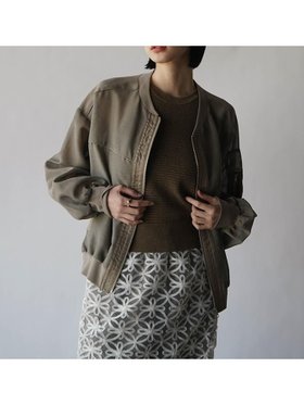 【ラシュッド/LASUD】のリネンライクシアーMA-1ブルゾン 人気、トレンドファッション・服の通販 founy(ファニー) ファッション Fashion レディースファッション WOMEN アウター Coat Outerwear ブルゾン Blouson/Jackets MA-1 MA-1 おすすめ Recommend ドッキング Docking パイピング Piping ブルゾン Blouson 羽織 Haori |ID:prp329100004417540