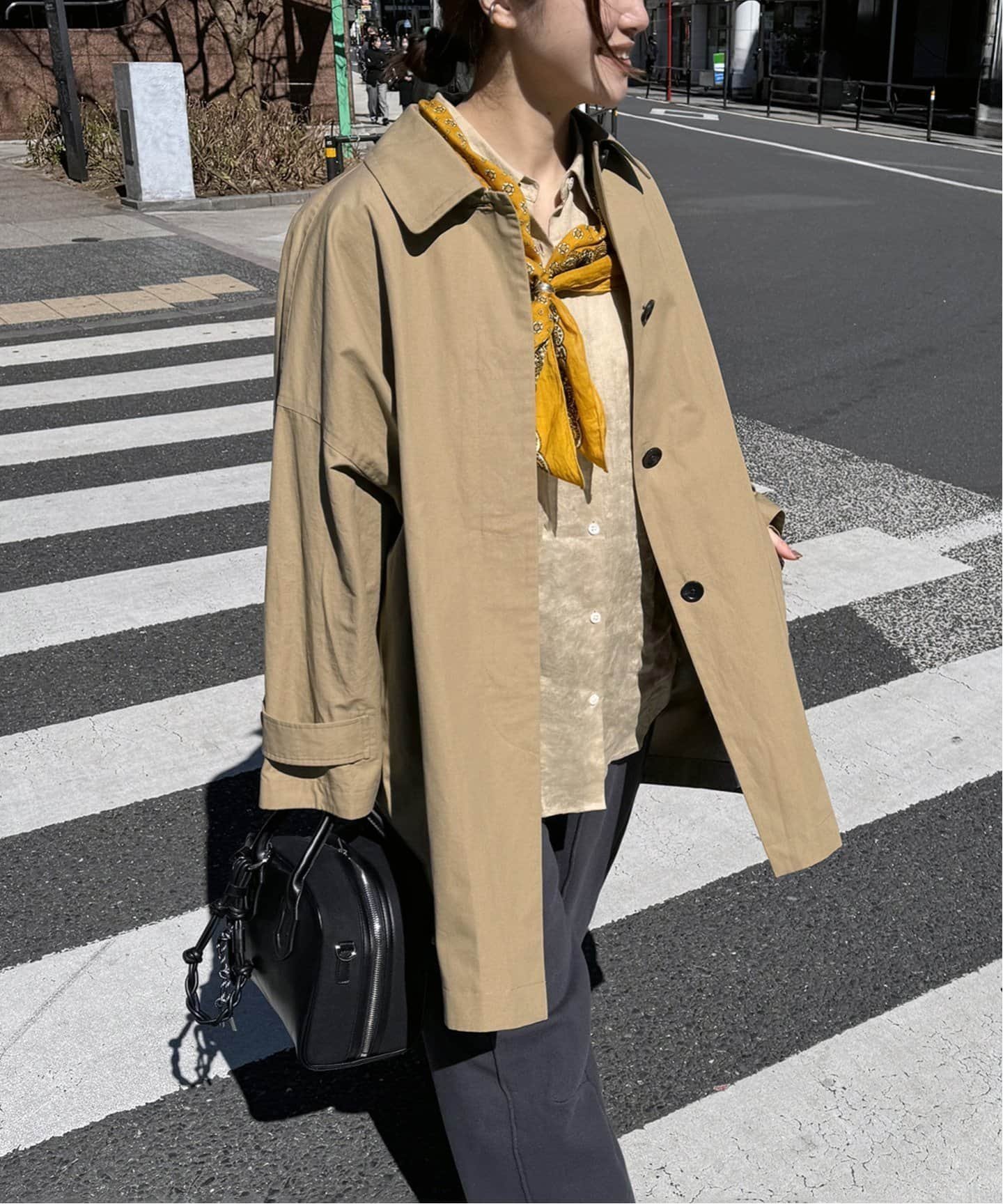 【ジャーナルスタンダード/JOURNAL STANDARD】の《追加2》コットンリネンワイドステンカラーコート インテリア・キッズ・メンズ・レディースファッション・服の通販 founy(ファニー) 　ファッション　Fashion　レディースファッション　WOMEN　アウター　Coat Outerwear　コート　Coats　2025年　2025　2025春夏・S/S　Ss,Spring/Summer,2025　ベージュ|ID: prp329100004417635 ipo3291000000031733008