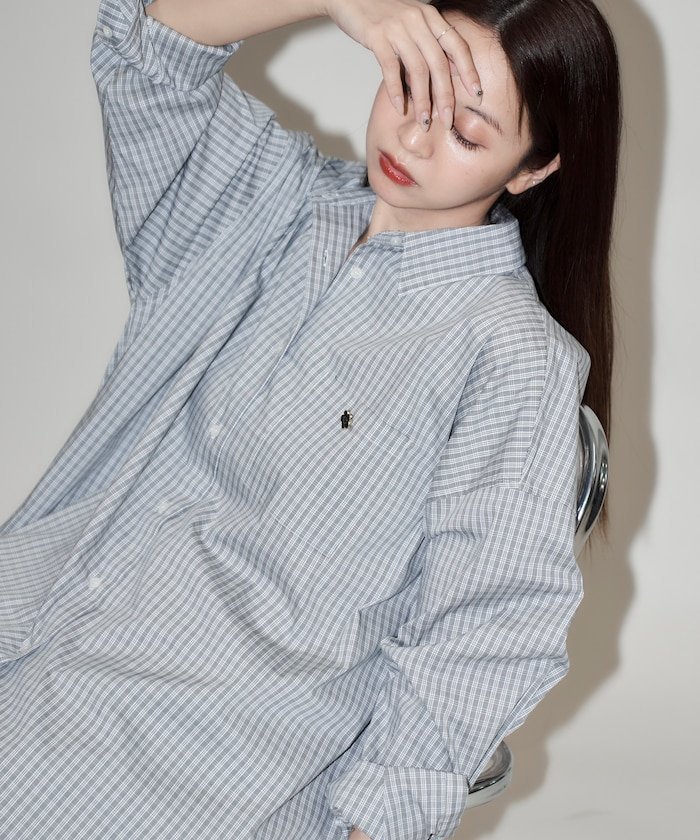 【フリークスストア/FREAK'S STORE】のロゴ刺繍ビッグシャツ 限定展開 24SS 24AW インテリア・キッズ・メンズ・レディースファッション・服の通販 founy(ファニー) 　ファッション　Fashion　レディースファッション　WOMEN　トップス・カットソー　Tops/Tshirt　シャツ/ブラウス　Shirts/Blouses　カーゴパンツ　Cargo Pants　シンプル　Simple　スペシャル　Special　スラックス　Slacks　ダメージ　Damage　デニム　Denim　ハーフ　Half　ビッグ　Big　フラワー　Flower　ポケット　Pocket　ミニスカート　Mini Skirt　メンズ　Mens　モチーフ　Motif　リアル　Real　S/S・春夏　Ss・Spring/Summer　おすすめ　Recommend　夏　Summer　2024年　2024　2024春夏・S/S　Ss,Spring/Summer,2024　2024-2025秋冬・A/W　Aw/Autumn/Winter/Fw/Fall/2024-2025　ブラックチェック|ID: prp329100004418154 ipo3291000000032394529