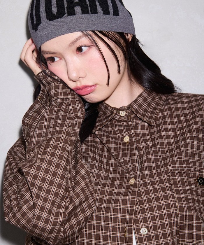 【フリークスストア/FREAK'S STORE】のロゴ刺繍ビッグシャツ 限定展開 24SS 24AW インテリア・キッズ・メンズ・レディースファッション・服の通販 founy(ファニー) 　ファッション　Fashion　レディースファッション　WOMEN　トップス・カットソー　Tops/Tshirt　シャツ/ブラウス　Shirts/Blouses　カーゴパンツ　Cargo Pants　シンプル　Simple　スペシャル　Special　スラックス　Slacks　ダメージ　Damage　デニム　Denim　ハーフ　Half　ビッグ　Big　フラワー　Flower　ポケット　Pocket　ミニスカート　Mini Skirt　メンズ　Mens　モチーフ　Motif　リアル　Real　S/S・春夏　Ss・Spring/Summer　おすすめ　Recommend　夏　Summer　2024年　2024　2024春夏・S/S　Ss,Spring/Summer,2024　2024-2025秋冬・A/W　Aw/Autumn/Winter/Fw/Fall/2024-2025　ブラウンチェック|ID: prp329100004418154 ipo3291000000032394534