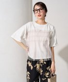 【フリークスストア/FREAK'S STORE】のチュール フリル ドッキング 半袖 Tシャツ【限定展開】 25SS オフホワイト×グレージュ|ID:prp329100004418197