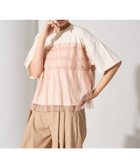 【フリークスストア/FREAK'S STORE】のチュール フリル ドッキング 半袖 Tシャツ【限定展開】 25SS エクリュ×ピンクベージュ|ID:prp329100004418197
