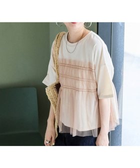 【フリークスストア/FREAK'S STORE】のチュール フリル ドッキング 半袖 Tシャツ【限定展開】 25SS 人気、トレンドファッション・服の通販 founy(ファニー) ファッション Fashion レディースファッション Fashion for Women トップス・カットソー Cut & Sew Tops シャツ・ブラウス・オフィスカジュアル Elegant Blouses & Button-Ups ロングTシャツ・Tシャツ Longline T-Shirts & Tees カットソー Cut and Sewn Top シンプル Simple, Minimal スラックス Slacks, Dress Pants タイトスカート Pencil Skirt, Tight Skirt チュール Tulip, Tulip Motif デニム Denim, Jeans Material ドッキング Docking, Mixed Material 定番 Standard, Basic Item 人気 Popular, Best Seller バランス Balance, Style Balance ビスチェ Bustier, Corset Top フェミニン Feminine, Girly フリル Frill, Ruffle ボトム Bottoms, Lower Wear 半袖 Short Sleeve, Half Sleeve ワイド Wide, Wide Fit S/S・春夏 SS, Spring/Summer, Warm Season おすすめ Recommended / Our Picks 夏 Summer 2025年 2025 2025春夏・S/S Spring/Summer 2025 SS25 |ID:prp329100004418197