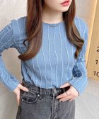 【イング/INGNI】のフリンジTOPs 人気、トレンドファッション・服の通販 founy(ファニー) ファッション Fashion レディースファッション WOMEN トップス・カットソー Tops/Tshirt インナー Inner ストライプ Stripe フリンジ Fringe ベーシック Basic thumbnail ブルー|ID: prp329100004418399 ipo3291000000030962761